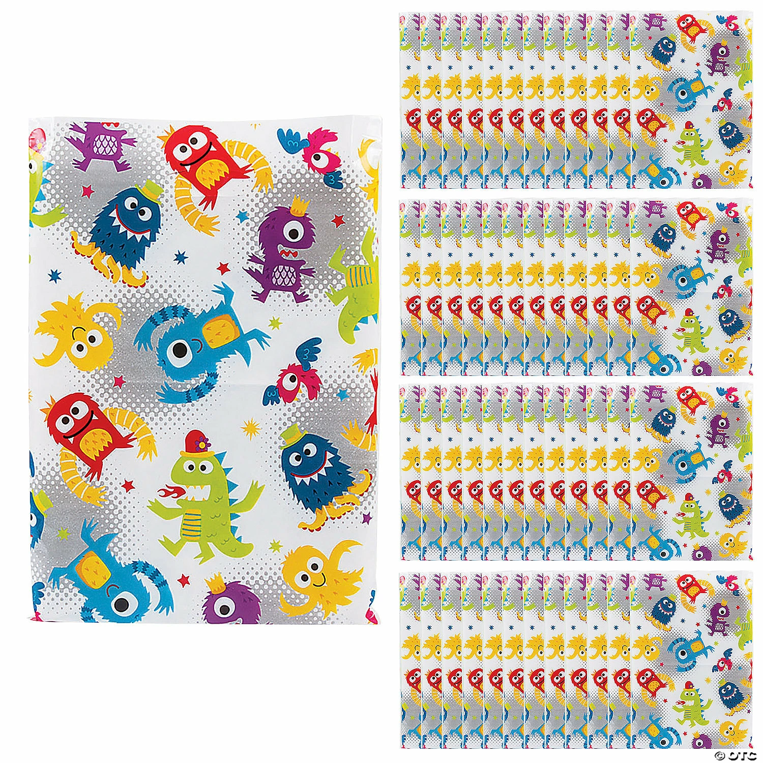 Buy π 12 1/2" x 17" Bulk Cute Monster Plastic Goody Bags β 50 Pc. π₯