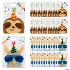 Buy 🌟 12" x 17" Large Plastic Party Animal Goody Bags - 50 Pc. 😍