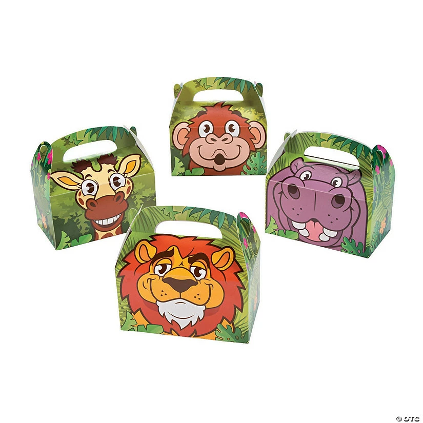 Hot Sale 🎁 Zoo Adventure Favor Boxes - 12 Pc. 🔔 - Image 2