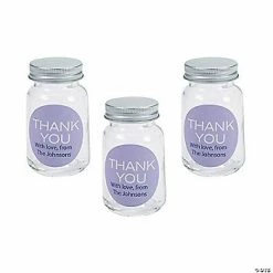 Best Sale 💯 Personalized Thank You Mini Mason Jar Favors 🌟