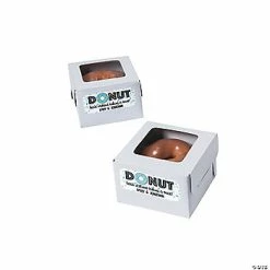 Brand new 🎉 Personalized Donut Favor Boxes with Stickers - 12 Pc. 👍