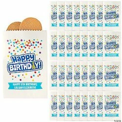 Hot Sale 🥰 5 3/4" x 8" Personalized Colorful Happy 🥳 Birthday Paper Treat Bags - 50 Pc. 😉