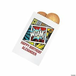 Best Pirce 😀 Personalized Comic Superhero Treat Bags - 50 Pc. 👍