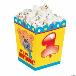 Flash Sale ๐คฉ 1st ๐ฅณ Birthday Bear Popcorn Boxes โ๏ธ