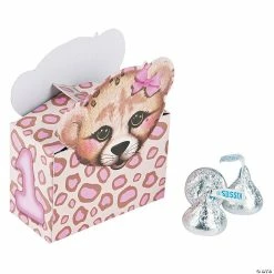 New ✔️ 1st 🎂 Birthday Cheetah Favor Boxes - 12 Pc. 🎁
