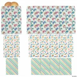 Wholesale 🔥 3 1/2" - 4 1/2" Large, Medium & Small Paper Food Truck Party Treat Bags - 12 Pc. 🎁