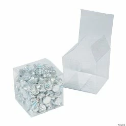 Discount 🤩 3" Medium Clear Favor Boxes - 24 Pc. 🔔