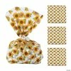 Coupon 😍 5" x 11 1/2" Sunflower Cellophane Treat Bags - 12 Pc. 👏