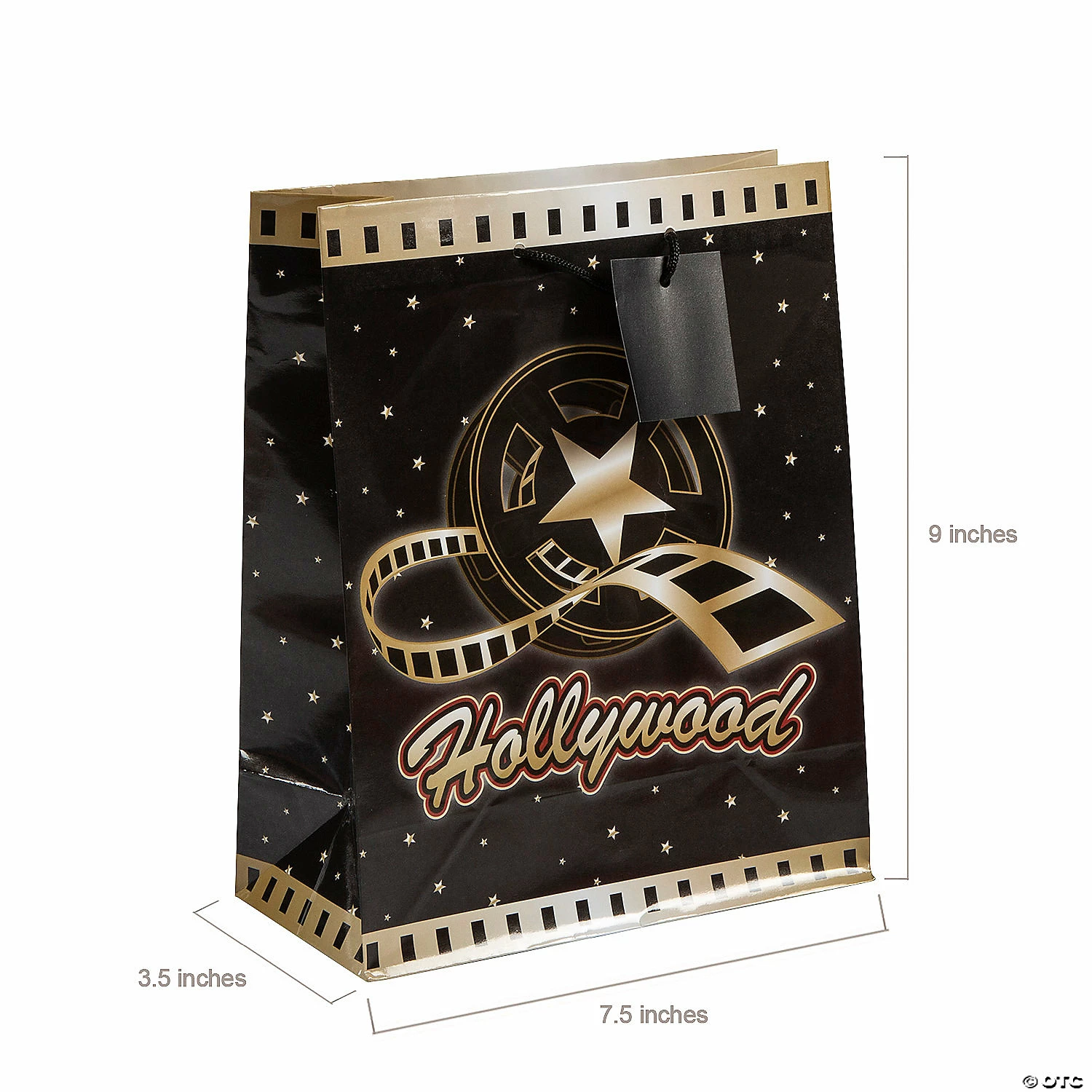 Hot Sale βοΈ 7 1/2" x 9" Medium Hollywood Paper Gift Bags with Tags - 12 Pc. π - Image 2