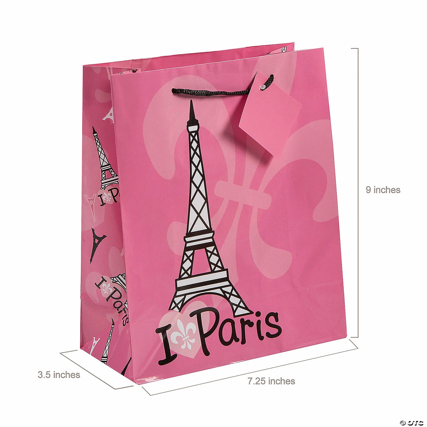 Buy π 7 1/4" x 9" Medium Perfectly Paris Paper Gift Bags - 12 Pc. β€οΈ - Image 2
