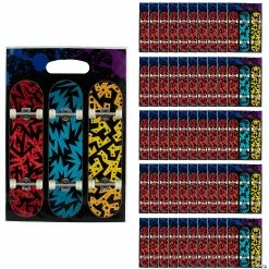 Cheap ⭐ 8 1/2" x 12" Skateboard Plastic Goody Bags - 50 Pc. 🔔