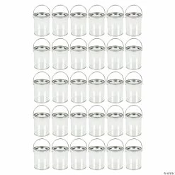 Cheapest 💯 Bulk Clear Plastic Paint Bucket Containers - 30 Pc. 🥰