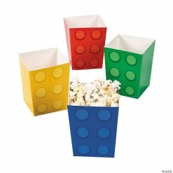 Cheapest โ๏ธ Color Brick Party Popcorn Boxes - 24 Pc. ๐งจ