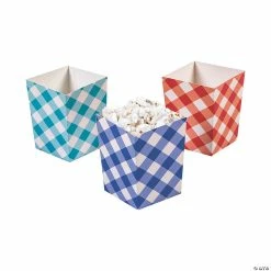 Flash Sale โญ County Fair Gingham Popcorn Boxes - 24 Pc. ๐