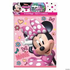 Cheap 😍 Disney's Minnie Mouse Plastic Loot Bags - 8 Pc. 🔥