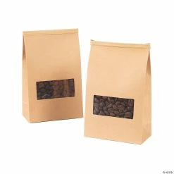 New 👍 Kraft Paper Coffee Bags with Ties - 24 Pc. ✔️