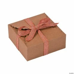 Outlet โ๏ธ Kraft Paper Scalloped Edge Favor Boxes - 24 Pc. ๐ฅฐ