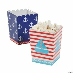 Promo 🛒 Little Sailor Mini Popcorn Boxes - 24 Pc. 🥰
