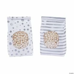 Best reviews of π Patterned Tin Tie Treat Bags with Window - 12 Pc. β¨