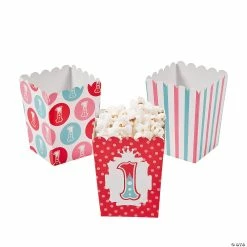 Coupon ๐ Mini 1st ๐ Birthday Circus Popcorn Boxes - 24 Pc. ๐