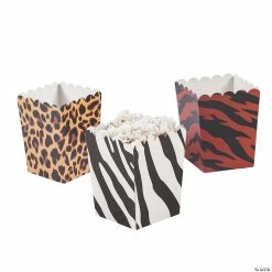 Coupon โ๏ธ Mini Animal Print Popcorn Boxes - 24 Pc. ๐ฅ
