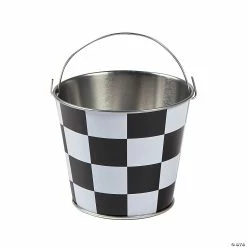 Budget 💯 Mini Checkered Pails - 12 Pc. 😀