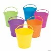 Cheap ⭐ Mini Colored Favor Pails - 12 Pc. ✨