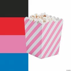 Top 10 ๐ Mini Striped Popcorn Boxes - 24 Pc. โจ