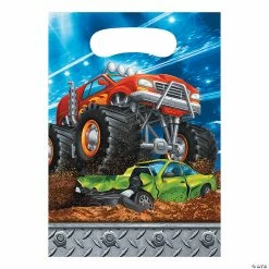 Hot Sale 👍 Monster Truck Party Treat Bags - 8 Pc. 🔔