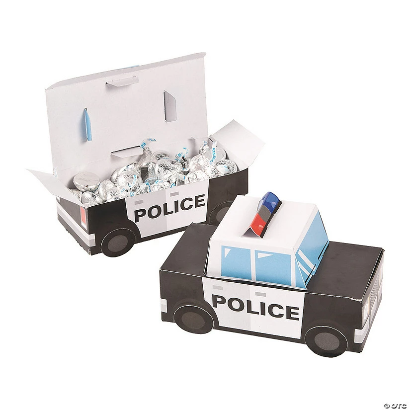 Promo π Police Party Favor Boxes - 12 Pc. β
