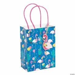 Outlet ๐ Small Flamingo & Cactus Gift Bags - 8 Pc. ๐