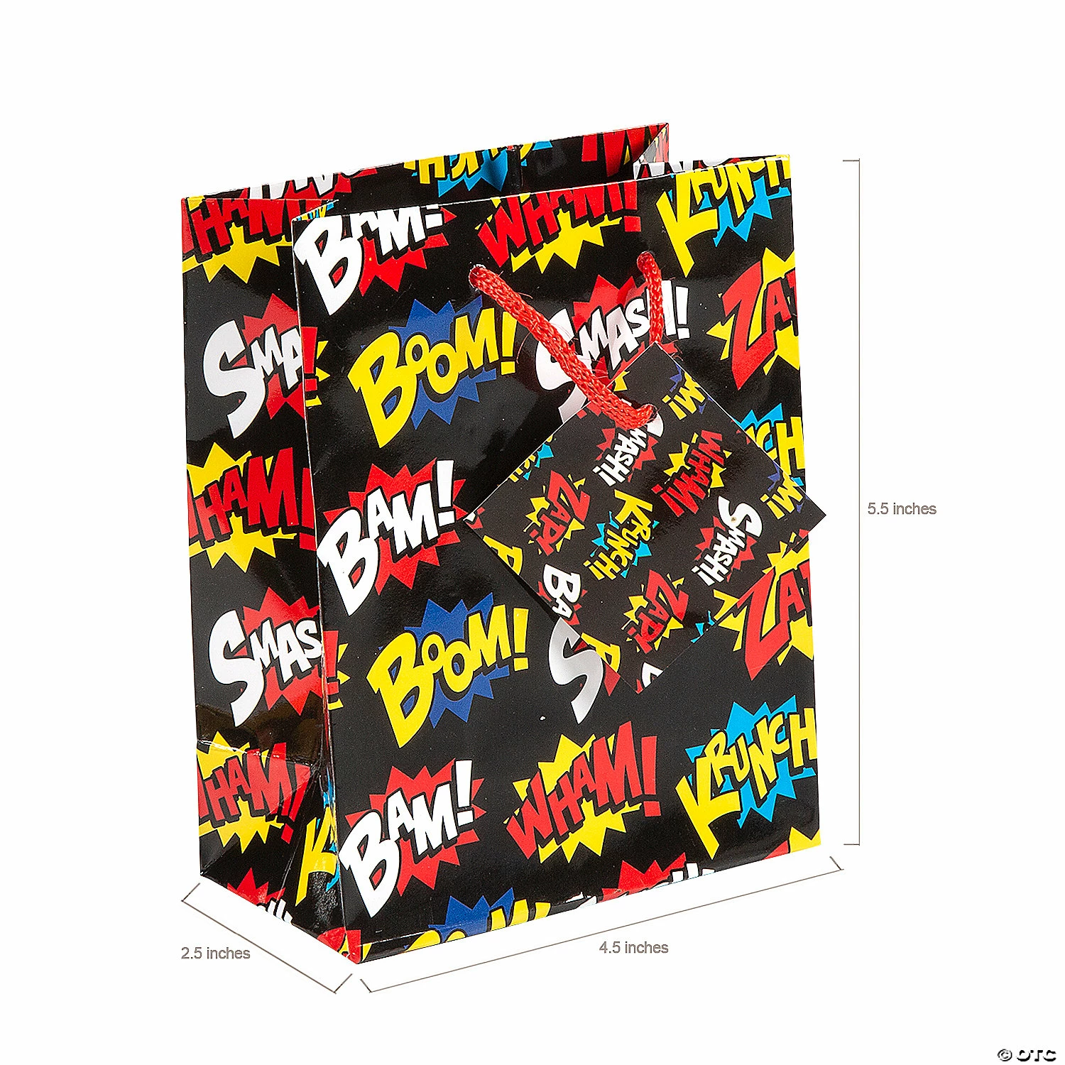 Buy π Small Superhero Paper Gift Bags with Tags - 12 Pc. β€οΈ - Image 2
