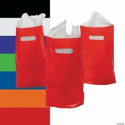 Outlet 🛒 Solid Color Plastic Goody Bags - 50 Pc. 🌟