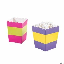 Buy ๐ Striped ๐ฅณ Birthday Popcorn Boxes- 12 Pc. โค๏ธ